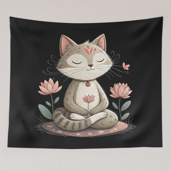 Artikelvorschau, Eine meditative Katze entworfen und verkauft von GogoGrove.