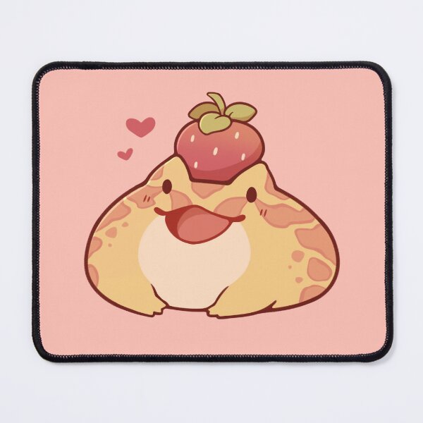 Item preview, Pacman frog with strawberry designed and sold by Rihnlin.