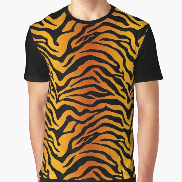 Item preview, Orange Black Tiger Stripe Safari Theme Pattern designed and sold by Phat Dog Designs .