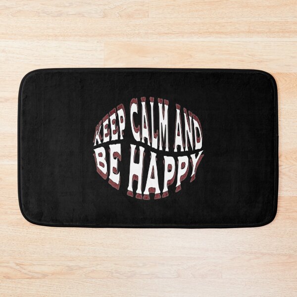 Item preview, Keep Calm and Be Happy - Motivational Typography Art designed and sold by Psycho-Crazy.
