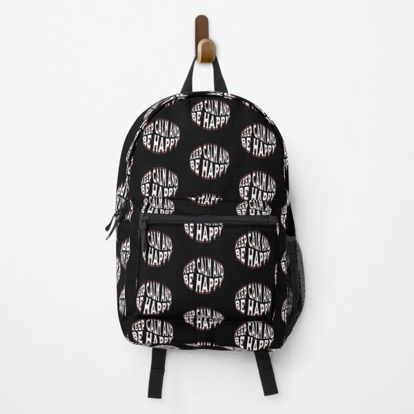 Item preview, Keep Calm and Be Happy - Motivational Typography Art designed and sold by Psycho-Crazy.