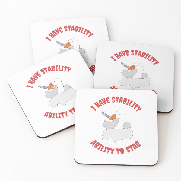 Item preview, I Have Stability Ability To Stab Duck Meme designed and sold by SillyDarkShop.
