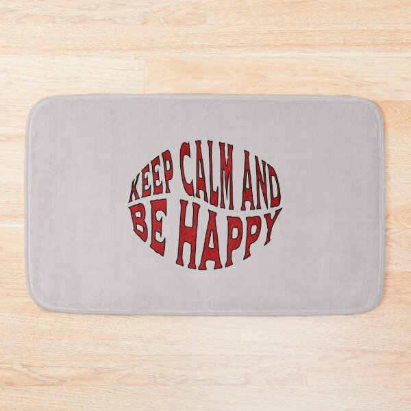 Item preview, Keep Calm and Be Happy - Motivational Typography Art 2 designed and sold by Psycho-Crazy.