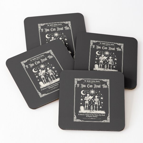 Item preview, Bookish Recluse Skeleton Tarot Art - Funny Reading Design designed and sold by amandaline.