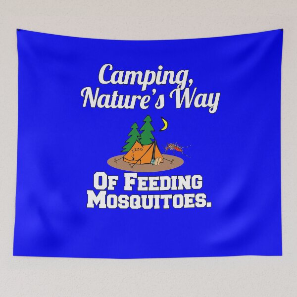 Item preview, Happy Camper Funny Camping, Nature's Way Of Feeding Mosquitoes.  designed and sold by fantasticdesign.