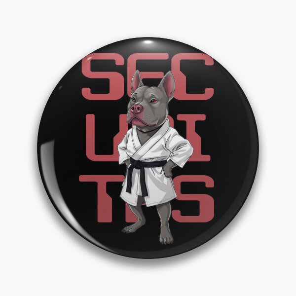 Item preview, Grey Pit Bull Karate Guard designed and sold by OverTimeBGD.