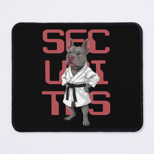 Item preview, Grey Pit Bull Karate Guard designed and sold by OverTimeBGD.