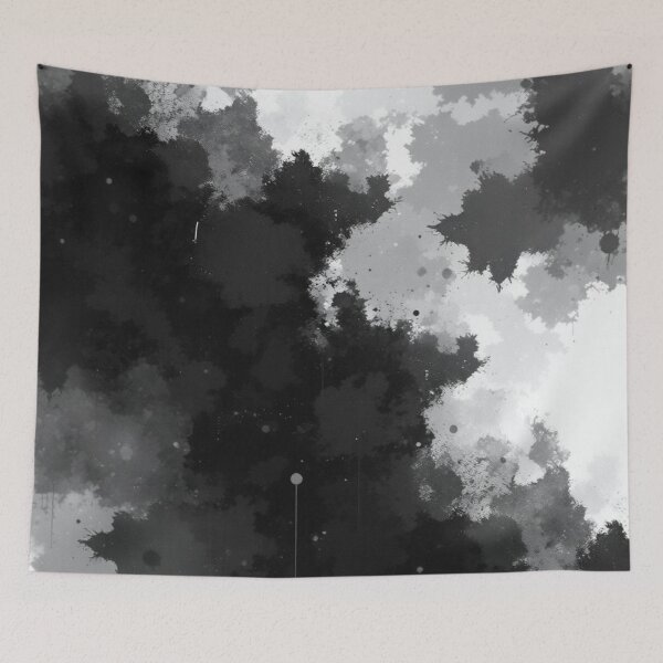 Item preview, black grey mist abstract art designed and sold by optimusprime39.