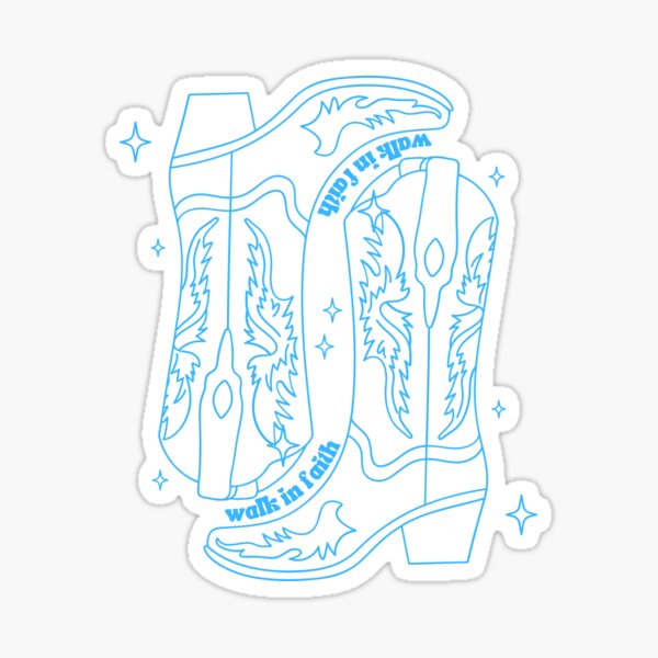 Item preview, Walk in Faith - Blue designed and sold by HappyLilPrints.
