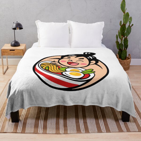 Item preview, Funny Sumo Eating Noodles Kawaii designed and sold by Timegraf.