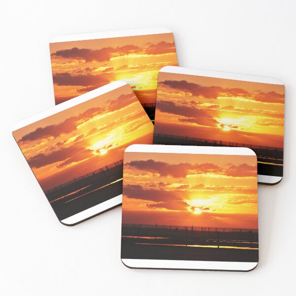 Item preview, Sunrise in Galveston Texas designed and sold by The Cat Down the Road.