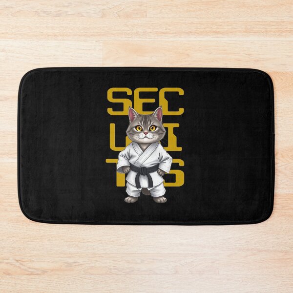 Item preview, Grey Cat - Karate Guard designed and sold by OverTimeBGD.