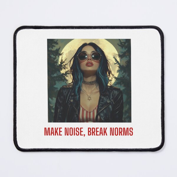 Item preview, Make noise, break norms designed and sold by dragonfliesart.