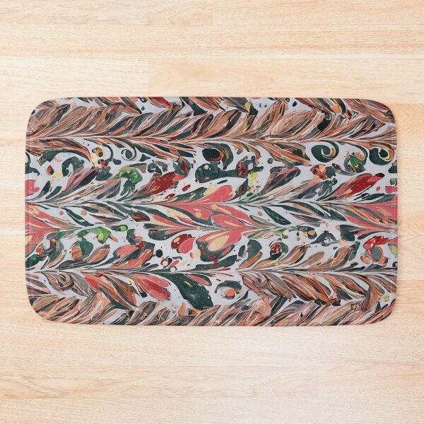 Item preview, Samon teal white feathered marble designed and sold by 2ndBloom.