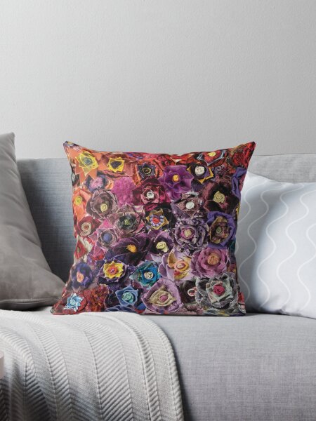 Item preview, Fabric Flower Ombre Purple Shades designed and sold by KabloomCraftArt.