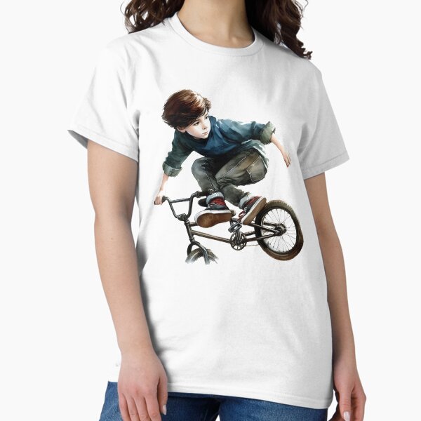 Item preview, Boy Biking Cycling Competitive BMX  designed and sold by countrymouse.