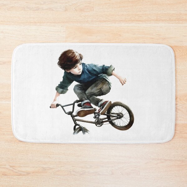 Item preview, Boy Biking Cycling Competitive BMX  designed and sold by countrymouse.