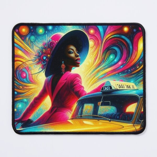 Item preview, Neon Night Taxi Ride designed and sold by DesignzByJai.