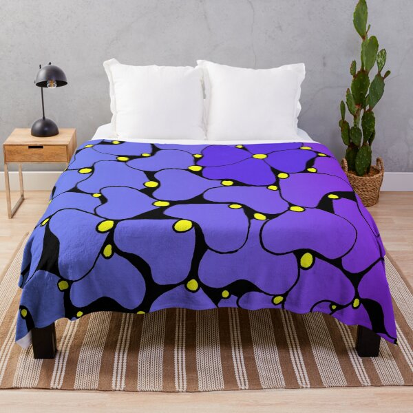 Item preview, Purple Passion Flowers with Yellow Dots designed and sold by TeAnne.