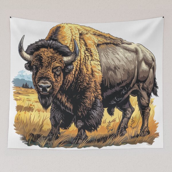 Item preview, bison designed and sold by Stickermagician.