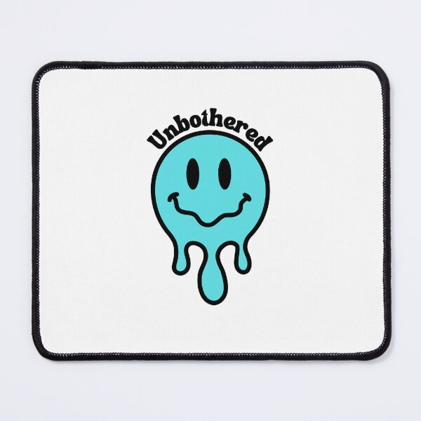 Item preview, Unbothered Smiley - Blue designed and sold by HappyLilPrints.