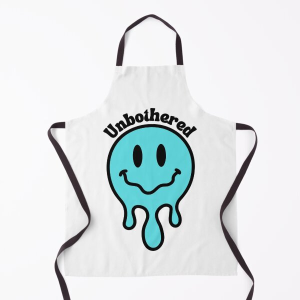 Item preview, Unbothered Smiley - Blue designed and sold by HappyLilPrints.
