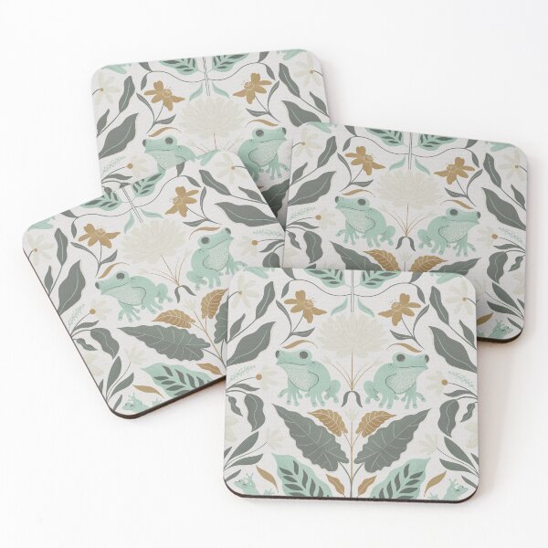 Item preview, Hop Scotch - Cute whimsical frog pattern designed and sold by designsbyjenicagoertz.