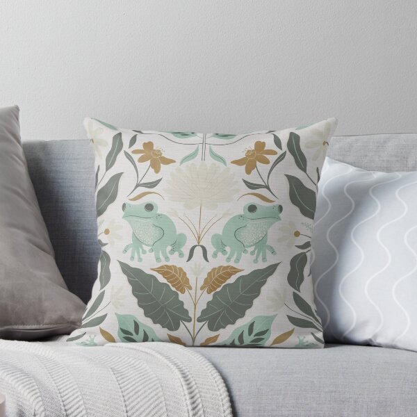 Item preview, Hop Scotch - Cute whimsical frog pattern designed and sold by designsbyjenicagoertz.
