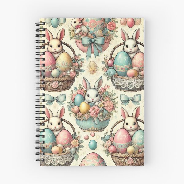 Item preview, Vintage Easter Bunnies & Lace Egg Pattern designed and sold by Baharaby.