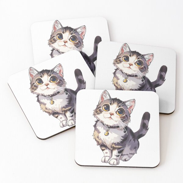 Item preview, Cute cartoon kitten designed and sold by Stickermagician.