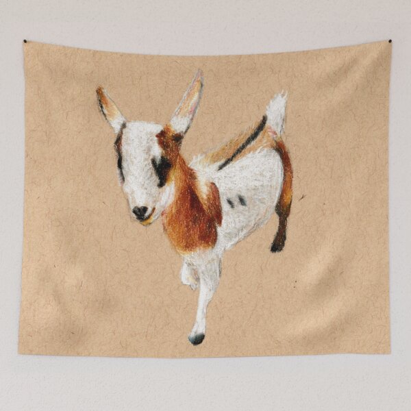 Item preview, Toffee the Goat designed and sold by ReneeDixonArt.