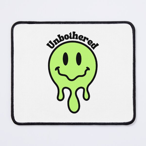 Item preview, Unbothered Smiley Face - Green designed and sold by HappyLilPrints.