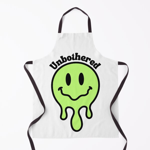 Item preview, Unbothered Smiley Face - Green designed and sold by HappyLilPrints.