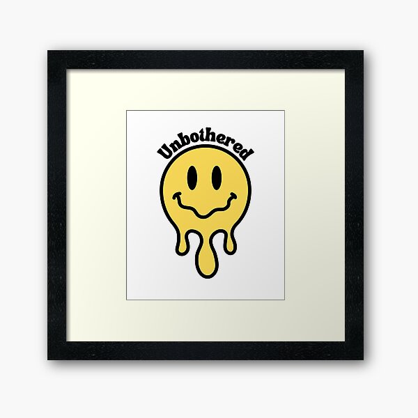 Item preview, Unbothered Smiley Face designed and sold by HappyLilPrints.