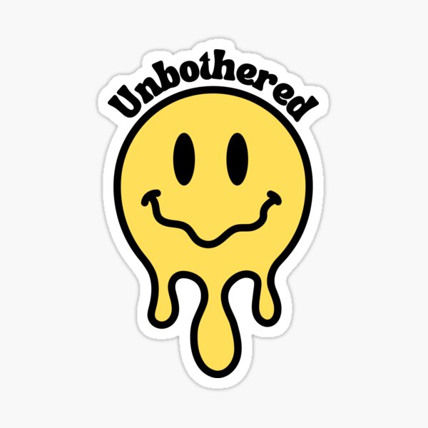Item preview, Unbothered Smiley Face designed and sold by HappyLilPrints.