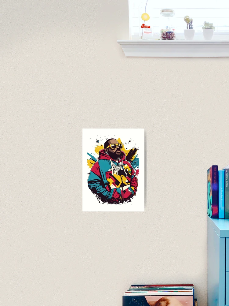 Thumbnail 2 von 3, Kunstdruck, Psychedelischer Rapper designt und verkauft von Ragil-Studio.