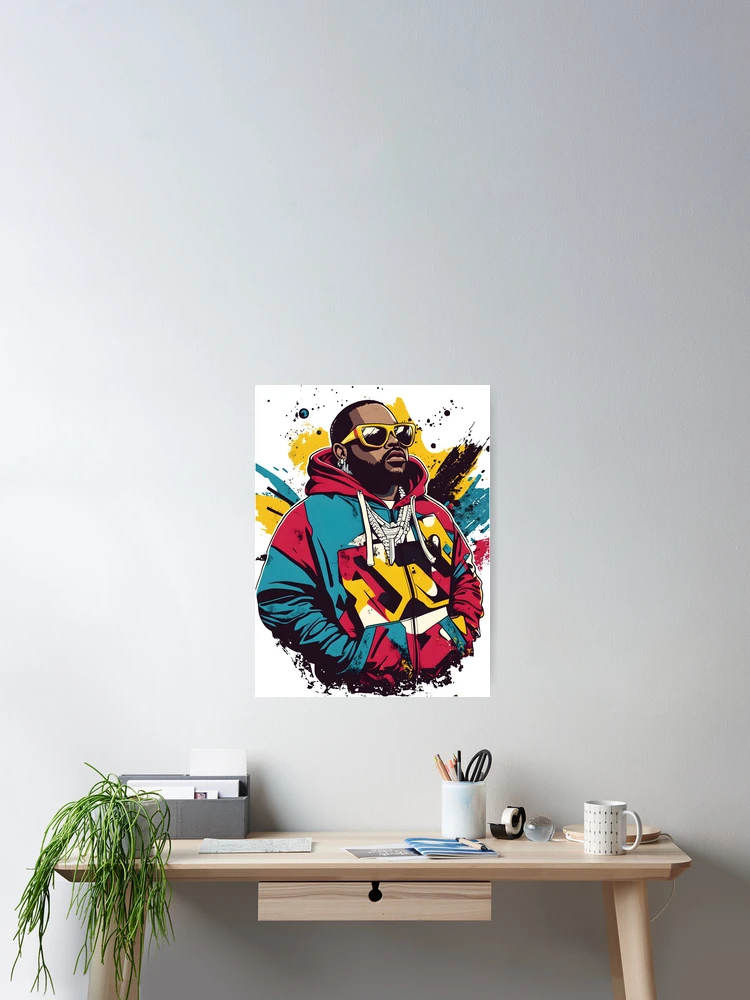Thumbnail 2 von 3, Poster, Psychedelischer Rapper designt und verkauft von Ragil-Studio.