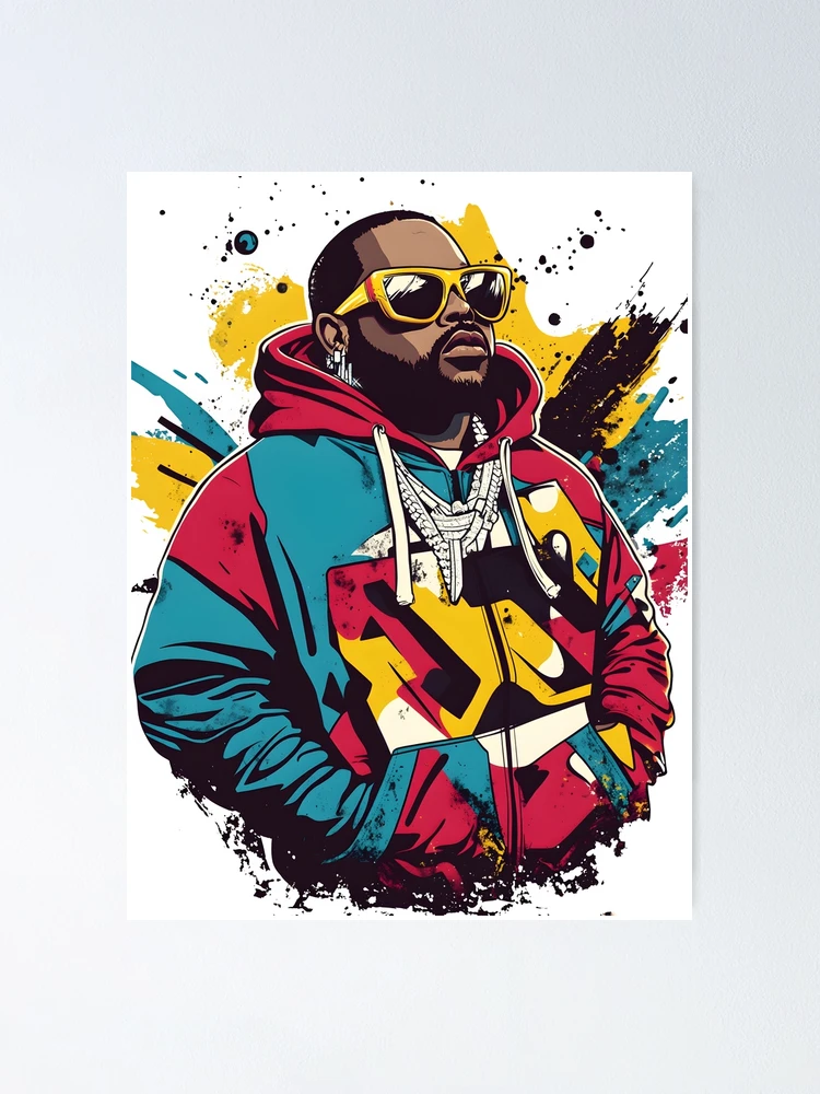 Thumbnail 1 von 3, Poster, Psychedelischer Rapper designt und verkauft von Ragil-Studio.