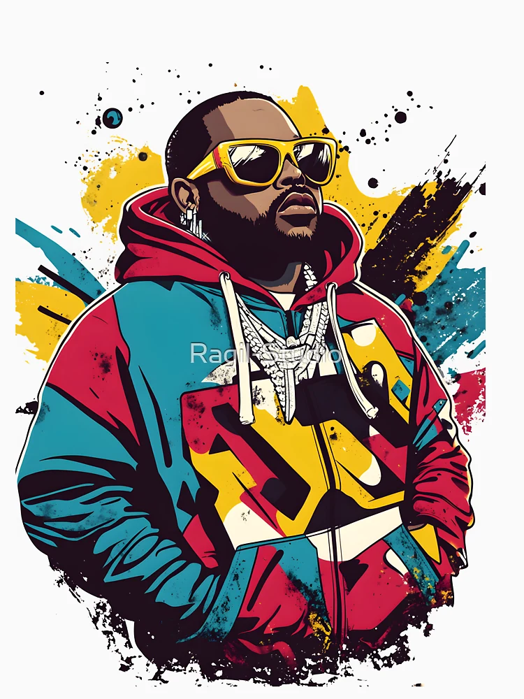 Thumbnail 6 von 6, Hoodie, Psychedelischer Rapper designt und verkauft von Ragil-Studio.