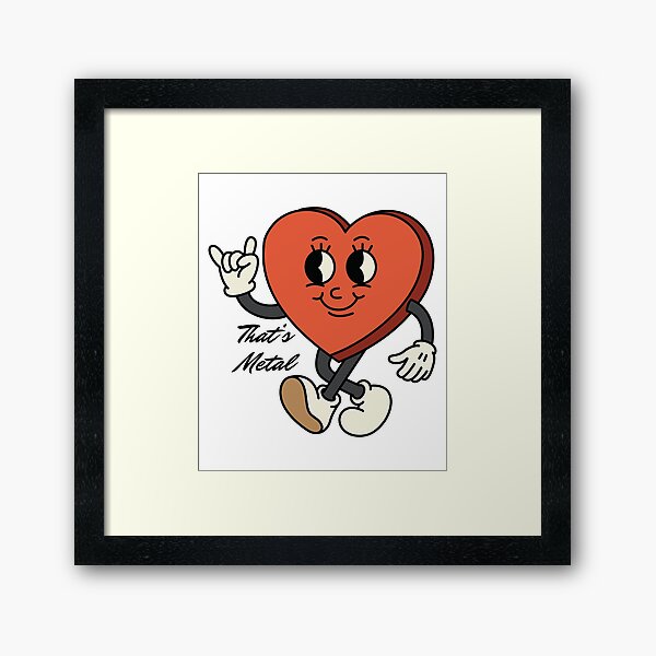 Item preview, That's Metal Heart designed and sold by HappyLilPrints.
