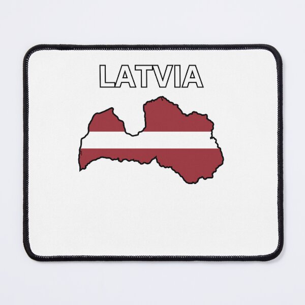 Item preview, Latvia flag map designed and sold by atomstartup.