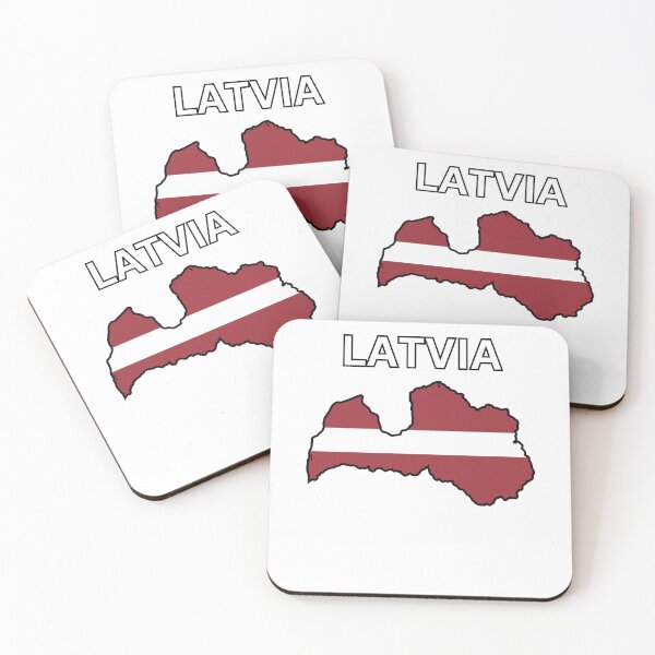 Item preview, Latvia flag map designed and sold by atomstartup.