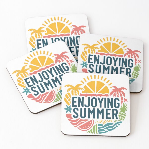 Item preview, Enjoying Summer a bold vibrant design designed and sold by graphicnew.