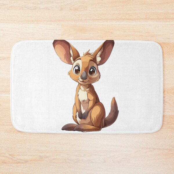 Item preview, Cute cartoon kangaroo designed and sold by Stickermagician.