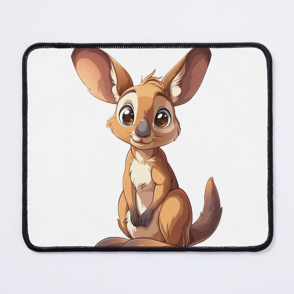 Item preview, Cute cartoon kangaroo designed and sold by Stickermagician.