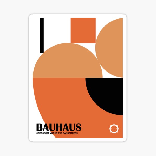 Vista previa del artículo con la obra «Bauhaus: serenidad en el caos», diseñado y vendido por Chromesthezia.