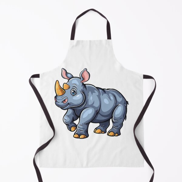 Item preview, Cute cartoon rhinoceros designed and sold by Stickermagician.