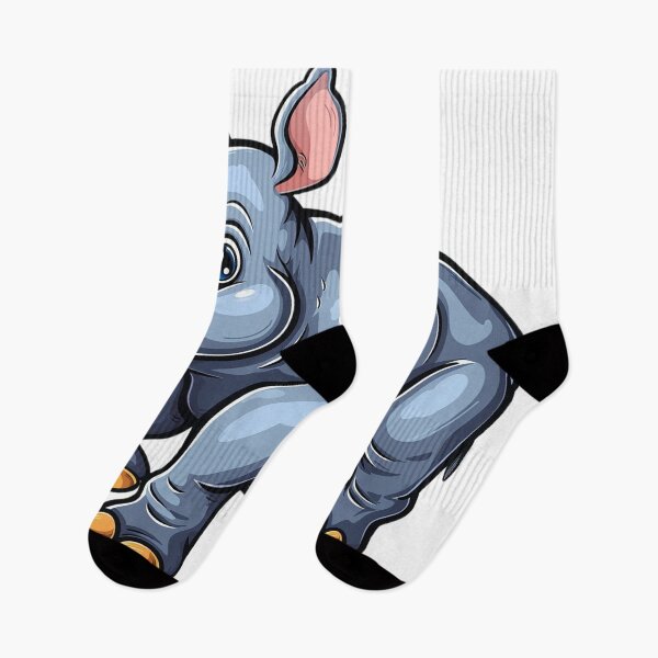Item preview, Cute cartoon rhinoceros designed and sold by Stickermagician.