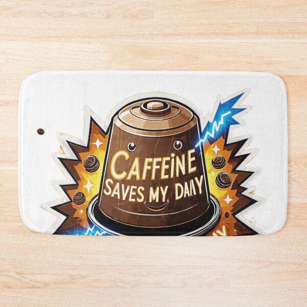 Item preview, Caffeine SAVES MY DAY designed and sold by Stickermagician.