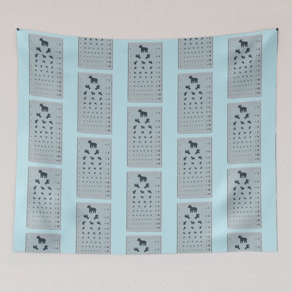 Item preview, Severance Inspired Goat Eye Chart - Lumon Testing Floor designed and sold by Chloë, Natalie, & Sam Buse.